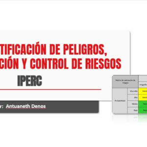 Identificación de peligros, evaluación de riesgos y medidas de control (IPERC)